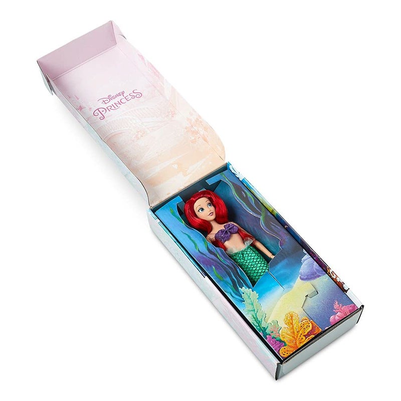 Disney Store Official Disney Princess Classic Doll (Ariel from The Little Mermaid), 11 Inches, Includes Brush with Molded Details, Fully Posable Toy in Classic Outfit - Disney Princess Toys for Girls - Image 3