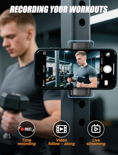 MOKPR Gym Magnetic Phone Holder【Strong Magnets】- 360 Adjustable Magnetic Phone Mount, Phone Holder Gym Accessories for Men Women Compatible with All Smartphones 4.7-7" - Image 5