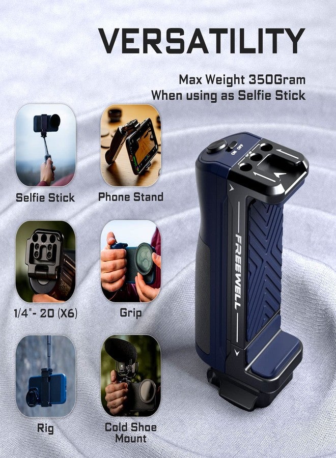 Freewell Versatile Bluetooth Smartphone Selfie Grip with ARCA Standard, Cold Shoe Mount for iPhone, Samsung Cell Phone - Image 3