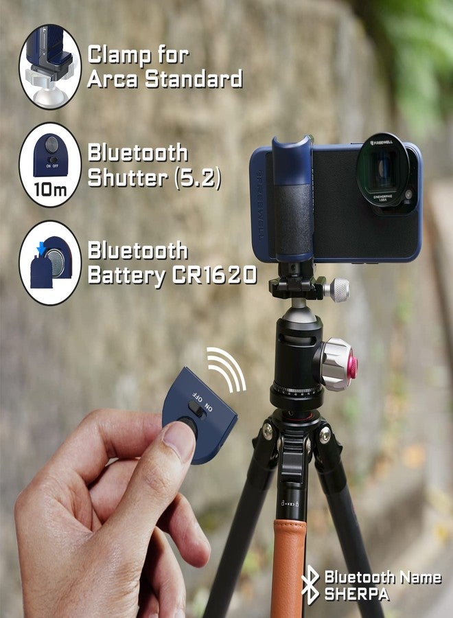 Freewell Versatile Bluetooth Smartphone Selfie Grip with ARCA Standard, Cold Shoe Mount for iPhone, Samsung Cell Phone - Image 4