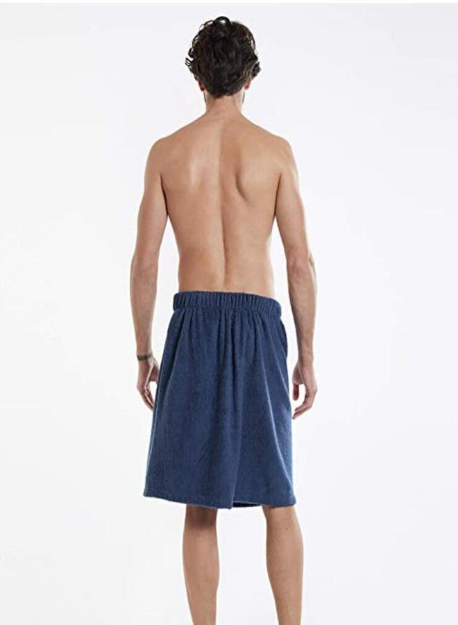 PURFUN Men Boys Soft Wearable Bath Towels Elastic Band Adjustable Body Wrap Towel High Hydroscopicity Bathroom Gym Pool Beach Spa Bathing Shower Cover Up Wrap Around Towel with Pocket - Image 2