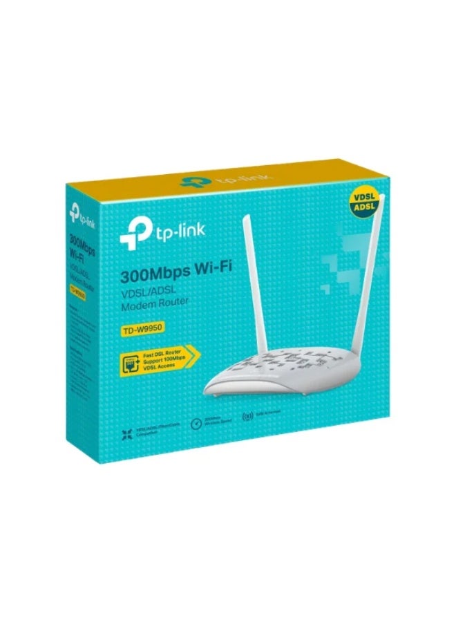 TP-Link TD-W9950 Wireless Modem Router N VDSL/ADSL 300 Mbps white and grey - Image 4