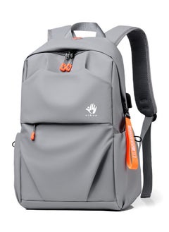 XiuWoo Backpack Business Travel Laptop Bag USB Charging Large Capacity School Bag - Grey  - Image 1