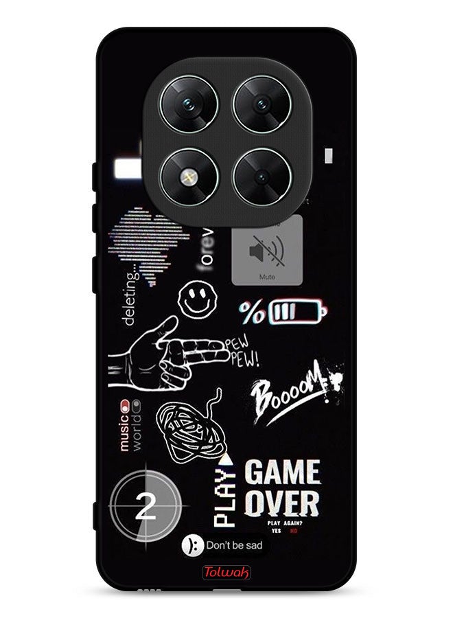 Tolwak Xiaomi Redmi Note 14 Pro 5G Protective Case Cover Game Over Pew Pew - Image 1