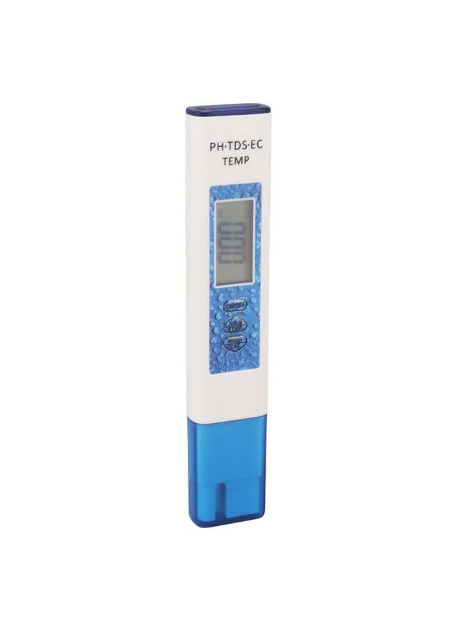 Thoraya Digital Water Tester Pen 4 in 1 Accurate Sensitive Portable PH TDS EC Temperature Water Quality Meter Blue  - Image 2