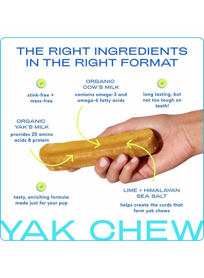 Native Pet Yak Cheese Himalayan Dog Chews - Long Lasting Dental Sticks for Large Breeds - 100% All Natural Himalayan Yak Chews for Large Dogs - Cheese Bone for Aggressive Chewers - 3 Per Pack - Image 4