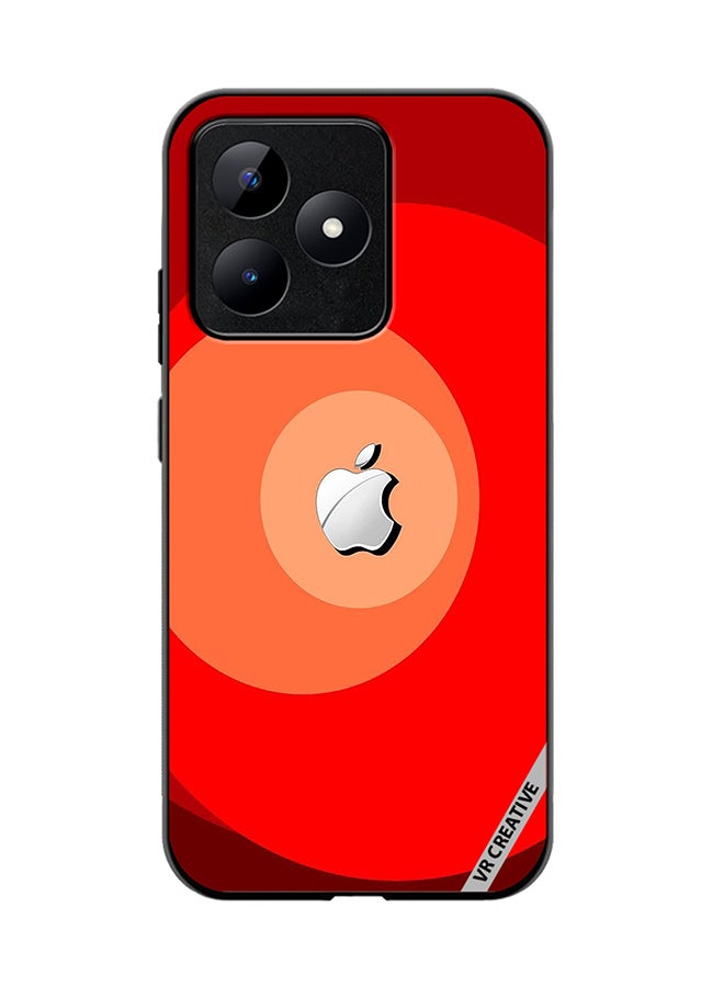 VR CREATIVE غطاء حماية لهاتف Realme C53 بتصميم تفاحي متعدد الألوان - Image 1