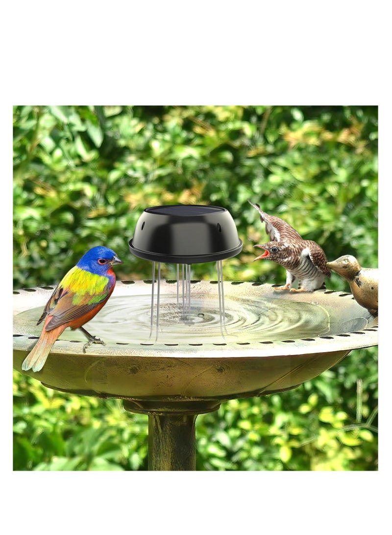 Excefore Solar Powered Bird Bath Water Agitator, Solar Water Oxygenating Water Wave Device, Bird Bath Solar Power with 3 Fixers for Outdoor,Patio, Garden Decor, Pond Fish Tank, Hummingbird, Black  - Image 5