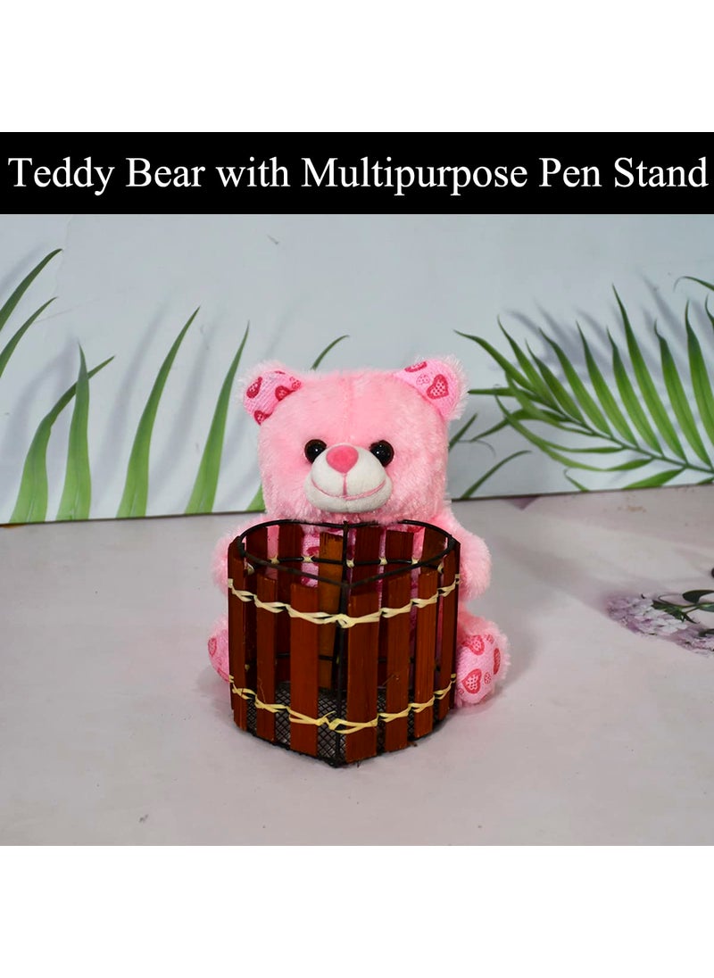 Saugat Traders - Saugat Traders Birthday Gift Pack with Choclate for Kids, Girls, Boys - Soft Toy Teddy Bear Pen Stand, Small Birthday Card Best Gift for Sister - Friends - Image 1
