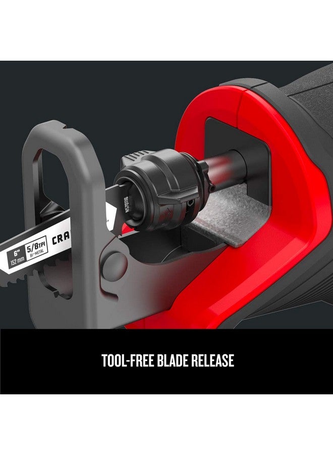 CRAFTSMAN V20 Reciprocating Saw, Cordless, 3,000 RPM, Variable Speed Trigger, Quick Easy Blade Change, Bare Tool Only (CMCS300B) - Image 3