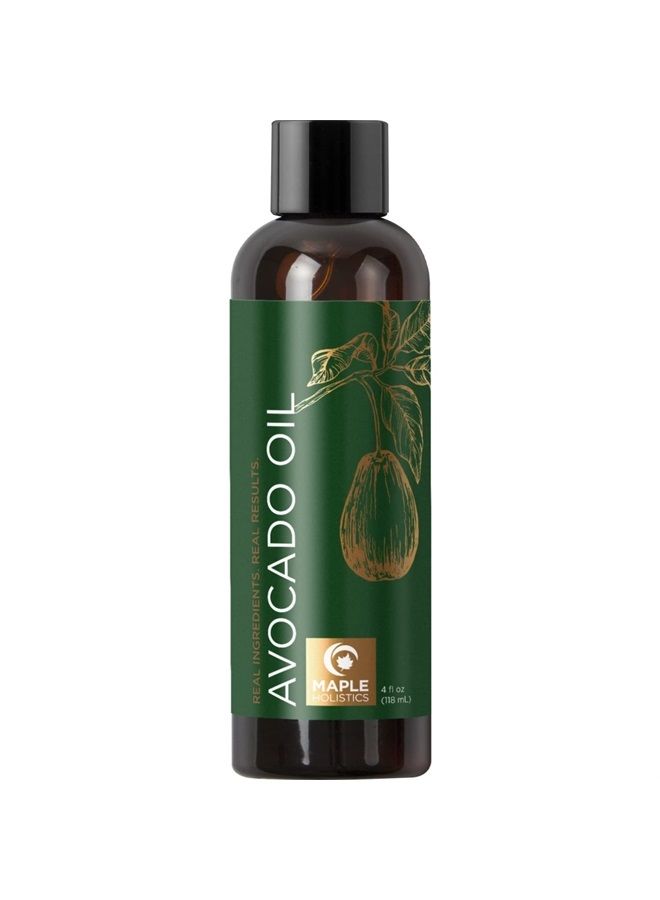 Maple Holistics Avocado Oil For Hair Skin and Nails - Pure Avocado Oil Hair Moisturizer for Dry Hair and Humectant Moisturizer Avocado Oil for Skin Care - Natural Hair Oil and Carrier Oil for Essential Oils Mixing - Image 1