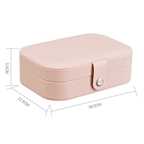 Estele Jewellery Organiser/Box Lightweight Leather Portable Big Size Jewellery Storage Box Case with Dividers Container for Ring, Earrings, Necklace Jewelry Organizer for Women Travels & Parties - Image 4