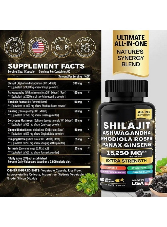 Sea Moss and Shilajit Bundle - Sea Moss,Black Seed Oil, Ashwagandha,Ginger & Shilajit,Rhodiola Rosea, Panax Ginseng - Image 3