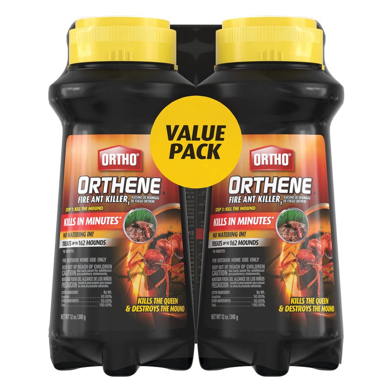 Ortho Orthene Fire Ant Killer1, Kills the Queen and Destroys Mounds, Begins Working in 60 minutes, 12 oz., 2-Pack - Image 1
