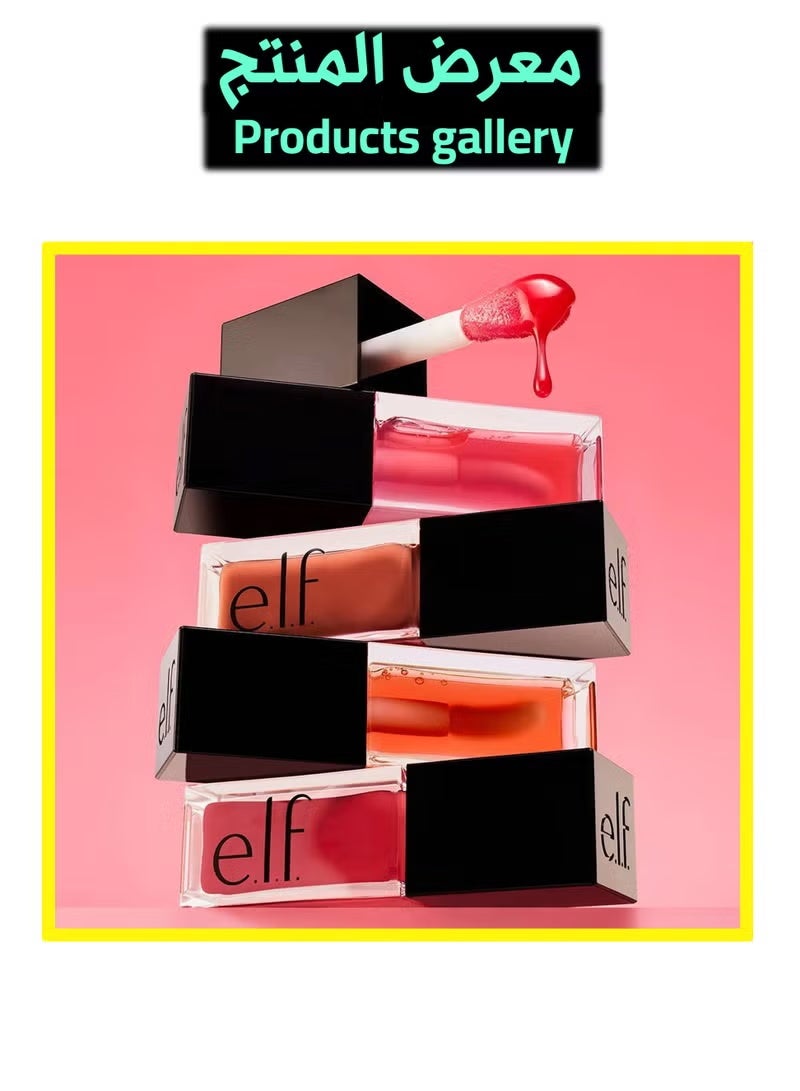 elf Glow Reviver Lip Oil, Nourishing, Tinted Lip Oil for a High Gloss Finish, Enriched with Jojoba Oil Pink Quartz - Image 4