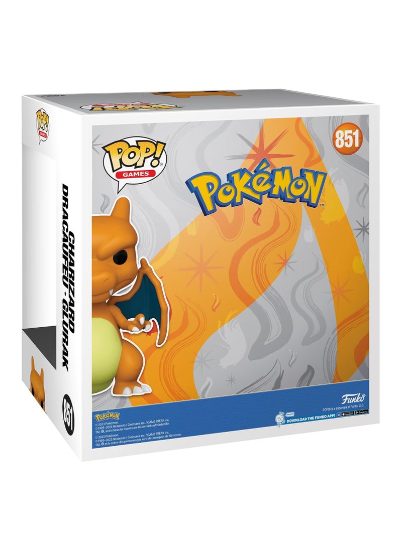 Funko Pop! - Funko Pop! Jumbo Games: Pokemon - Charizard #851 - Image 1