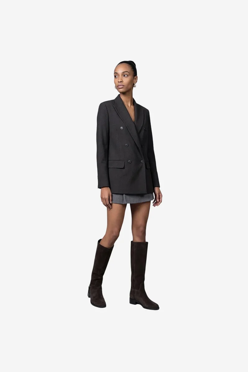 Dilvin Charcoal Grey DILVIN Women's Jacket for Women | Best Price UAE