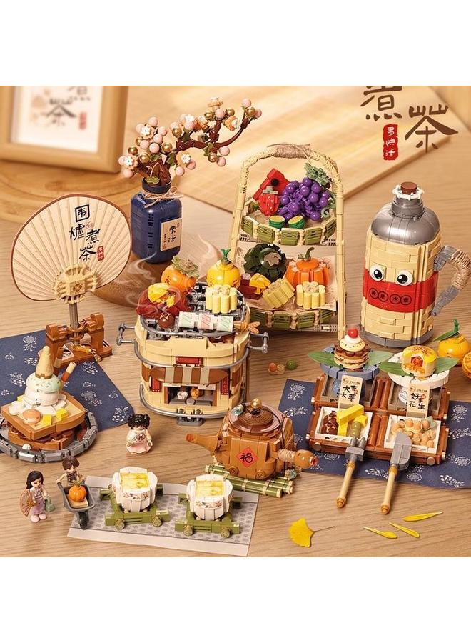 Bluejw LOZ Li Zhi Oven Tea Series Small Particles Hand Assembled Diy Ornaments Model For Birthday Gifts For Men And Women - Image 2