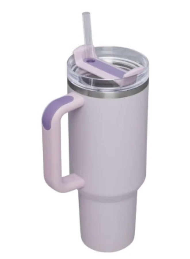 Stanley 40 Oz Stanley Quencher H2.0 FlowState Stainless Steel Vacuum Insulated Tumbler with Lid and Straw for Water, Iced Tea or Coffee, Smoothie and More (purple) - Image 3