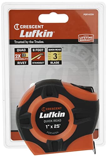 Lufkin TAPE,1"X25',QUICKREAD,HI-VIZ ORANGE PQR1425N Measuring & Layout Tapes - Image 2