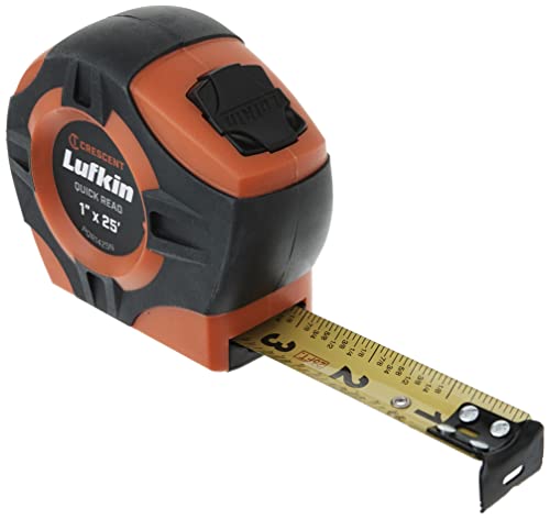 Lufkin TAPE,1"X25',QUICKREAD,HI-VIZ ORANGE PQR1425N Measuring & Layout Tapes - Image 1
