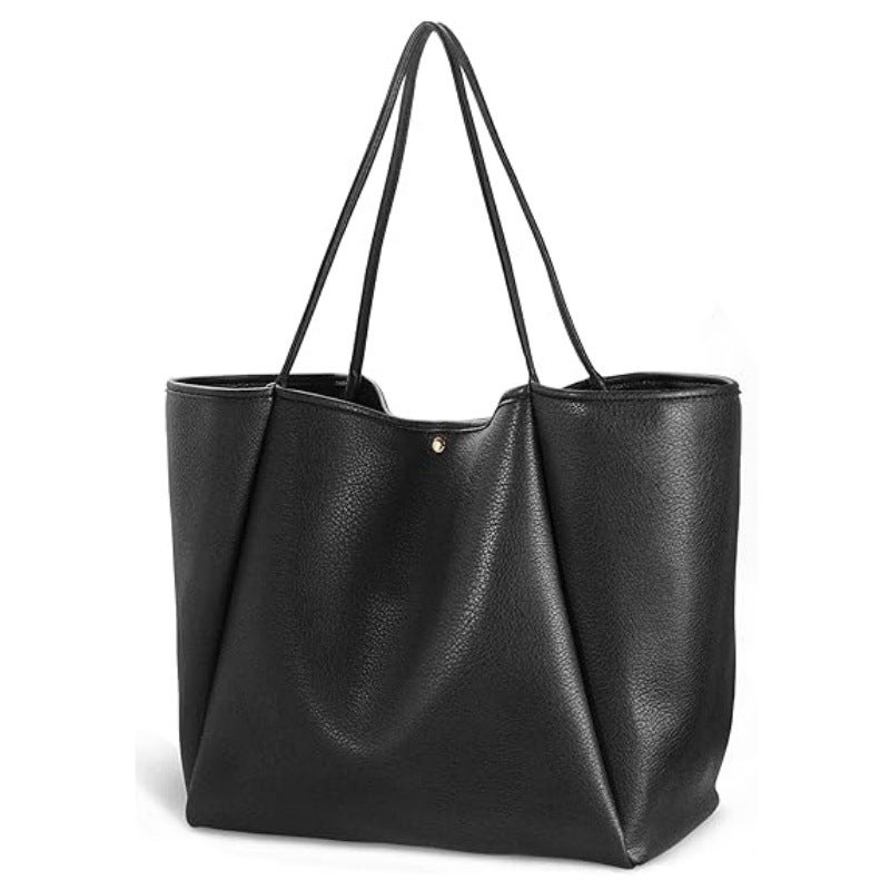 Large Women's PU Leather Travel Duffel Bag Overnight Tote - Image 1
