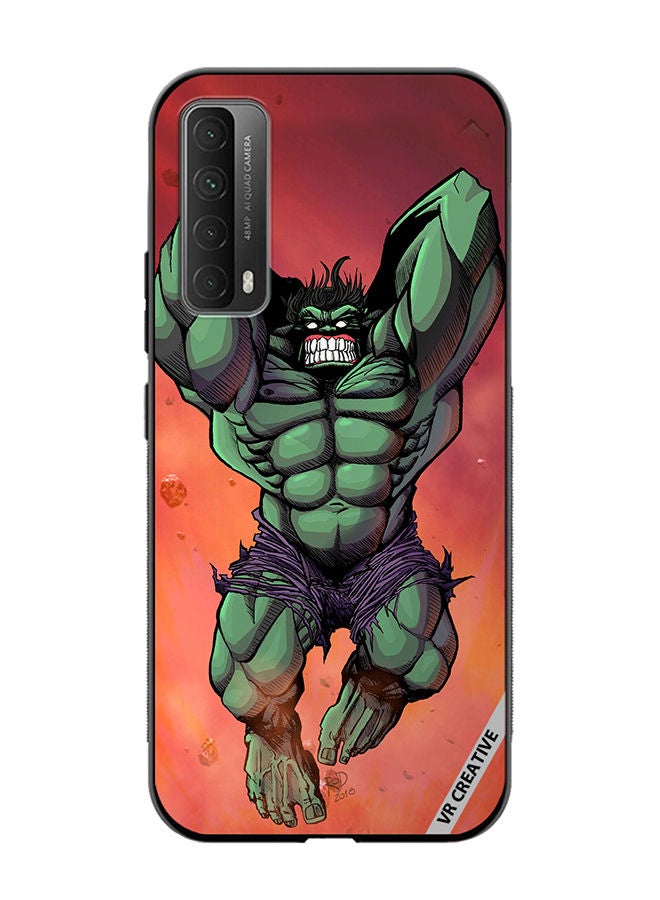VR CREATIVE Protective Case Cover For Huawei Y7a Hulk Angry Design Multicolour - Image 1