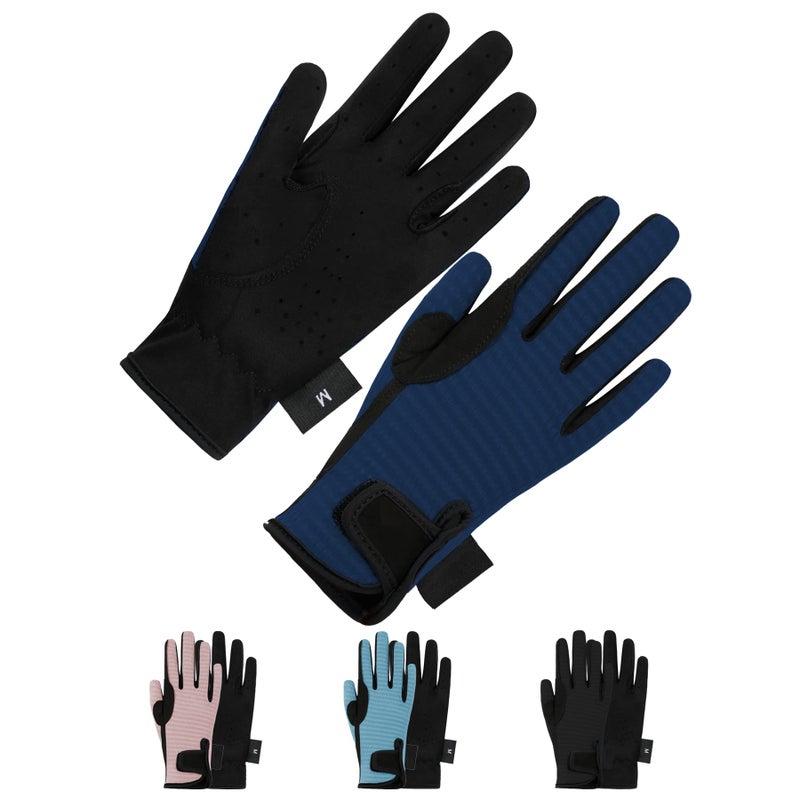 Thapower Kids Horse Riding Gloves Children Mesh Equestrian Horseback Gloves Boys & Girls Youth Outdoor Mitts Perfect for Biking Cycling Gardening Navy XL - Image 5