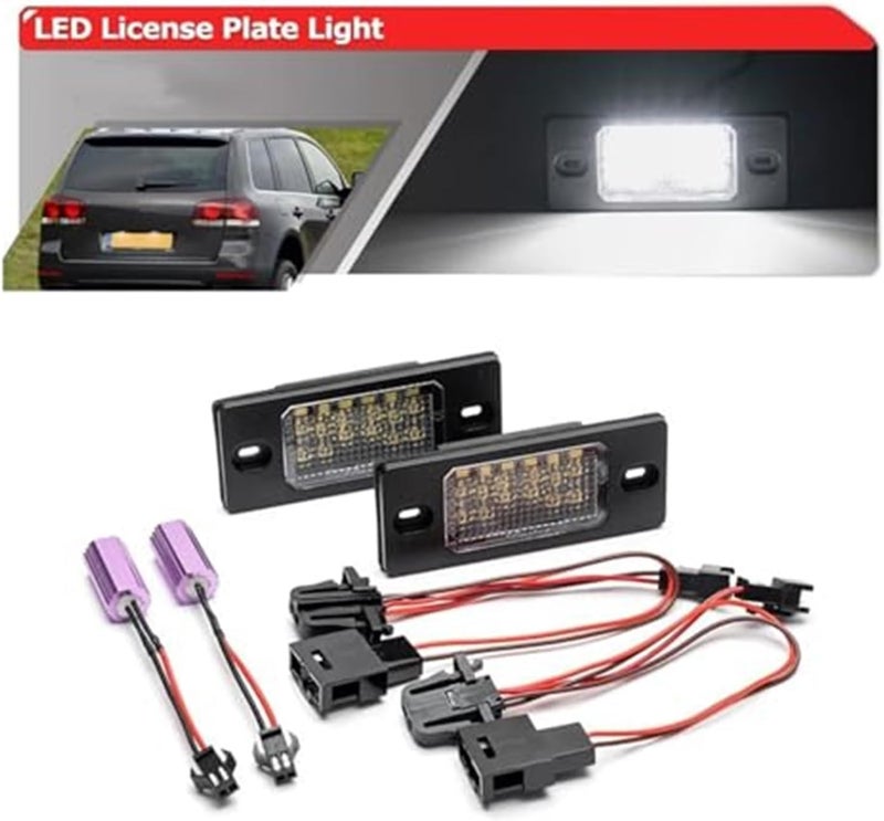 Wivplex 2x White Canbus License Plate Lights for Porsche Cayenne 9PA (2002-2010) - Image 4