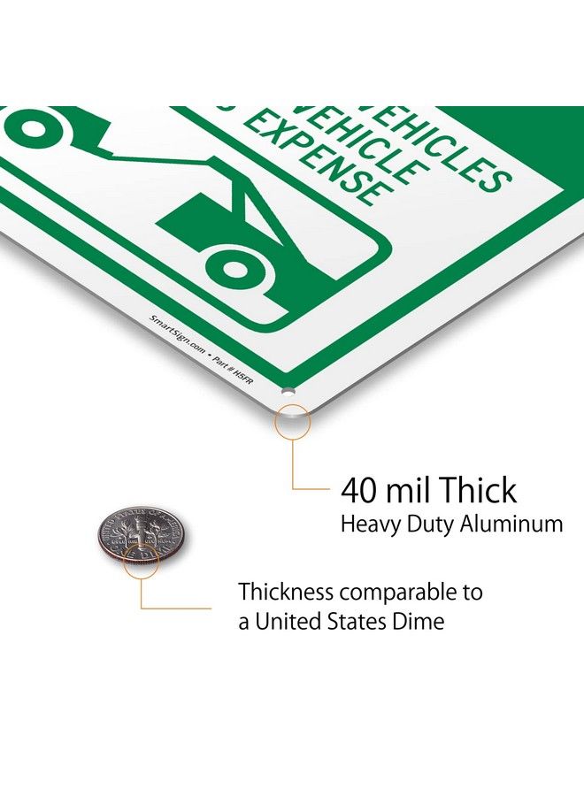 SmartSign 14 X 10 Inch “Assigned Parking Only Unauthorized Vehicles Towed” Metal Sign 40 Mil Laminated Rustproof Aluminium White And Green - Image 5