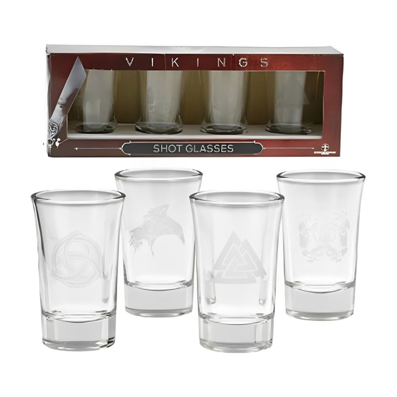 Underground Toys Viking Set of 4 Shot Glasses
