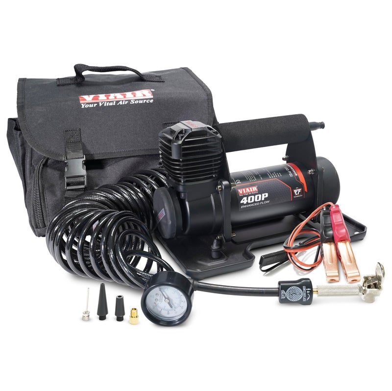 ضاغط هواء محمول VIAIR 400P EF Enhanced Flow 40143 لتضخيم الإطارات للسيارات والشاحنات SUV 12V على الطرق الوعرة