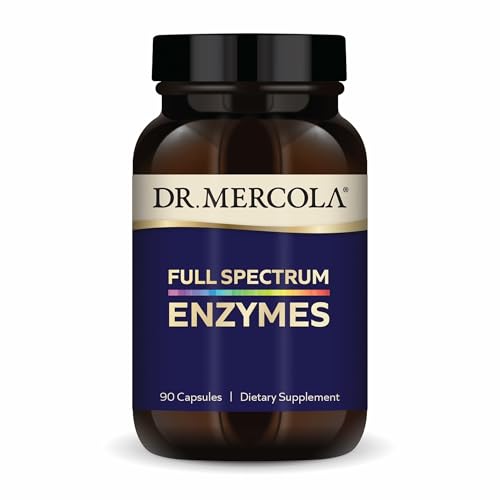 Dr. Mercola Dr Mercola Full Spectrum Enzymes 22 Different Enzymes Supports Digestive Immune Health Helps Digest Carbohydrates Fats Proteins NonGMO GlutenFree SoyFree 90 Capsules - Image 1