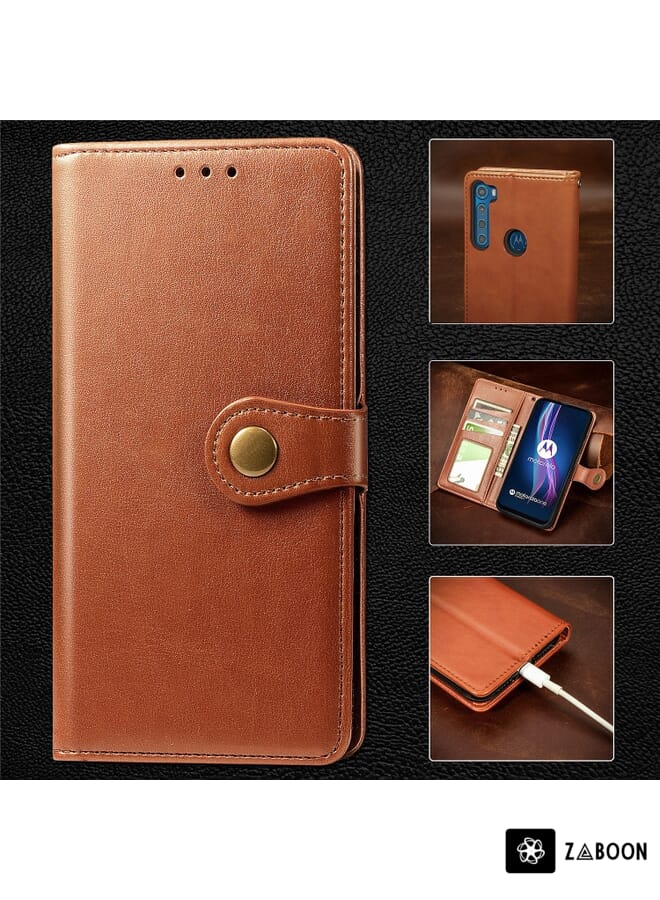 زبون جراب هاتف لموتورولا وان بني - Image 1