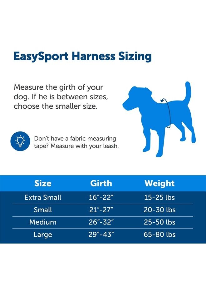 PetSafe EasySport Dog Harness - Padded, Adjustable Dog Harness with Control Handle and Reflective Piping - Great for Active Dogs - from The Makers of The Easy Walk Harness - Small, Charcoal - Image 2