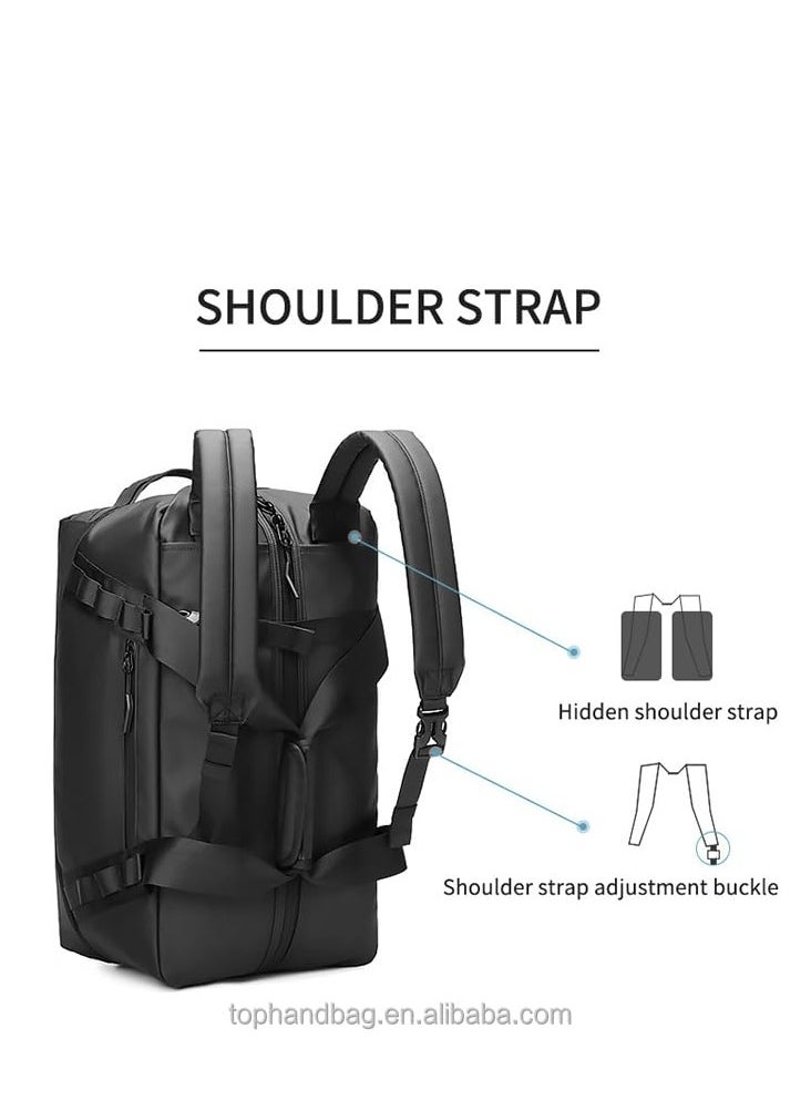 Skycare - Skycare Business Travel Waterproof Backpack, Multi-functional Large Capacity Expandable Computer Bag for Handheld or Shoulder Carry - Image 1