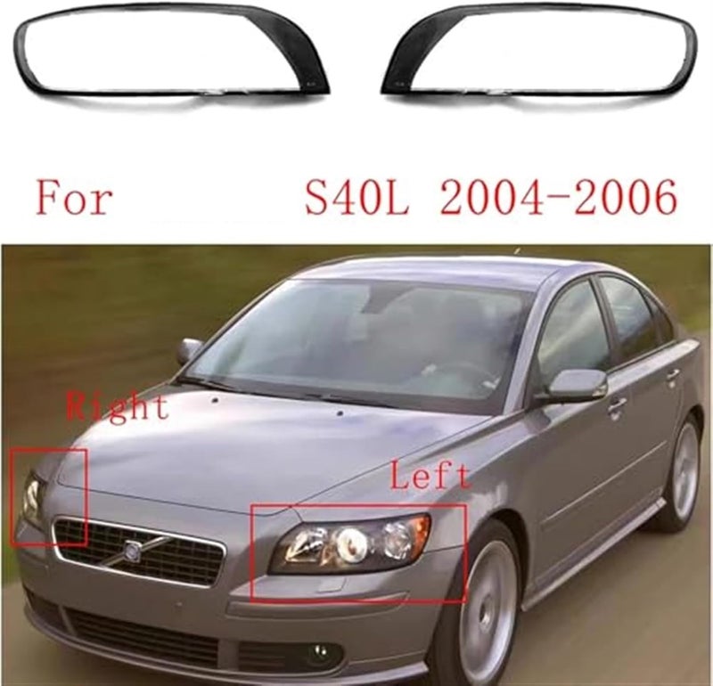 Wivplex Car Headlight Cover Lens for Volvo S40 S40L - Image 5