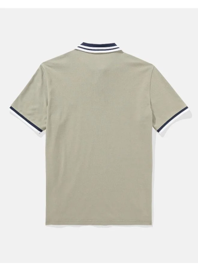امريكان ايجل AE Logo Flex Pique Polo Shirt