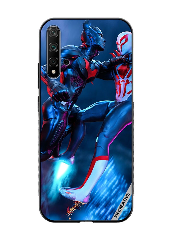 VR CREATIVE Protective Case Cover For Huawei Nova 5T Spiderman Vs Batman Design Multicolour - Image 1