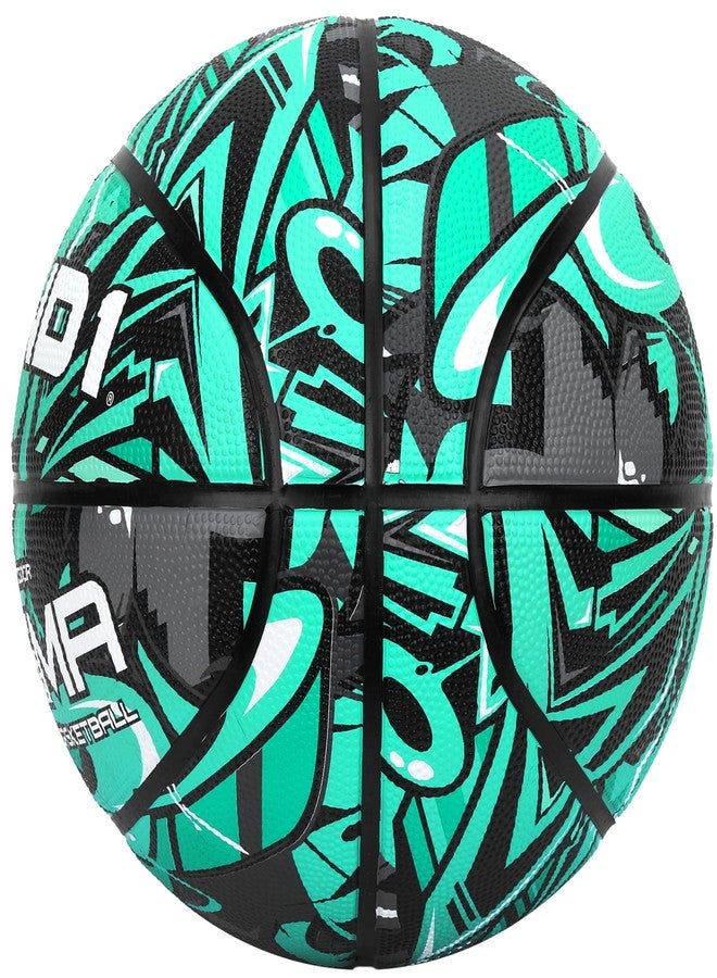 AND1 Enigma 28.5 Basketball - Intermediate Rubber Streetball for Indoor/Outdoor Play, Includes Pump, Official Women's High School, College, Size 6 - Image 2