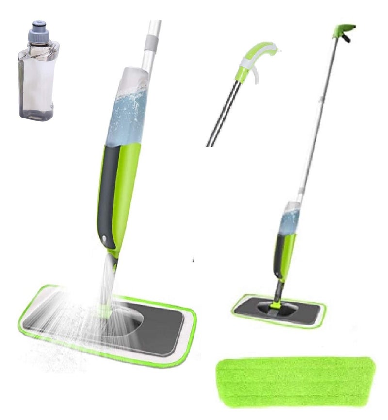 Winberg ® Spray Mop Microfiber Floor Cleaning Mop Removable Washable Cleaning Pad with Fixed Smaitizer detergen bottel (Random Colour) spraymop001 - Image 1