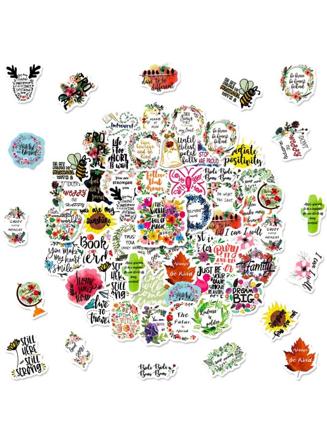 NIBEMINENT 50 Pcs Inspirational Words Deco Kit Waterproof Stickers, High Definition Printing Bright Colors, Suitable for Laptop Skateboard Luggage Water Bottle Guitar DIY - Image 2