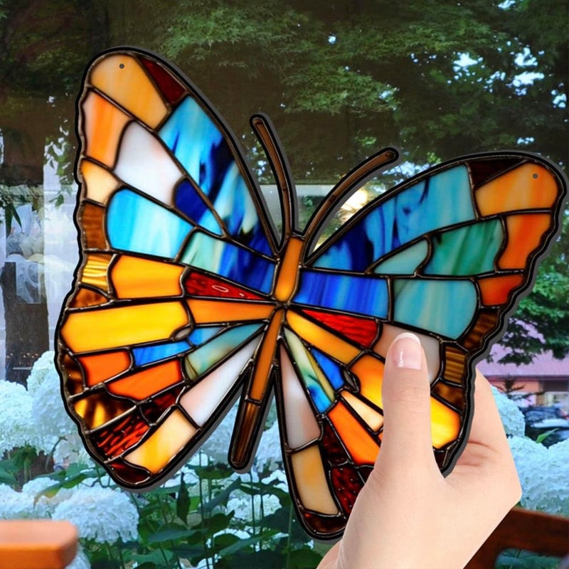Yangshine Butterfly Acrylic Window Decoration Stained Suncatcher for Window, Patio, Wall, Home and Garden - Image 4