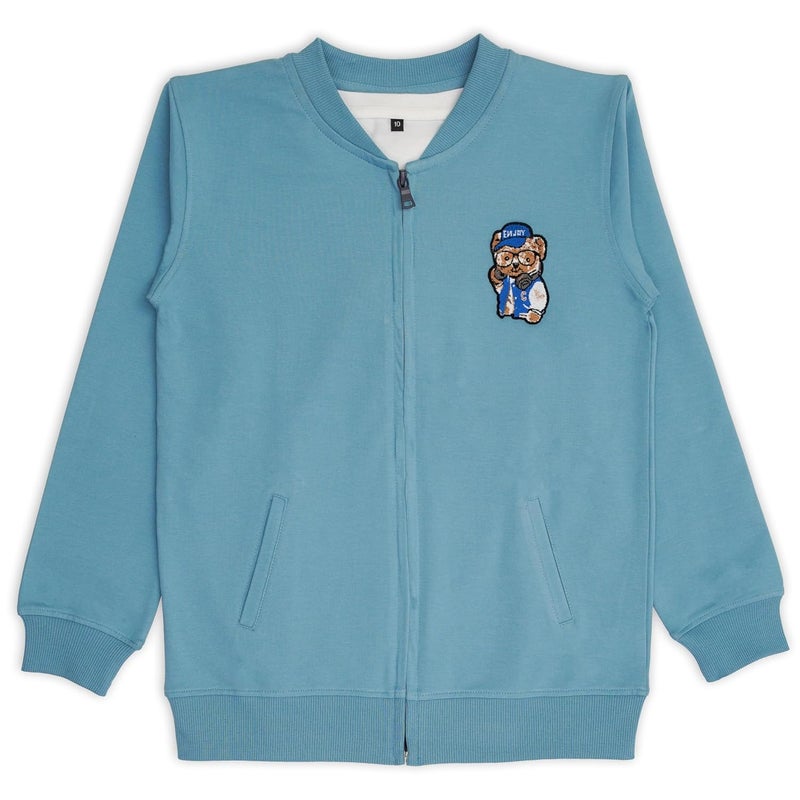 CAVIO Kids Boys Full Sleeve Casual Zipper Jacket With T-Shirt - Image 3