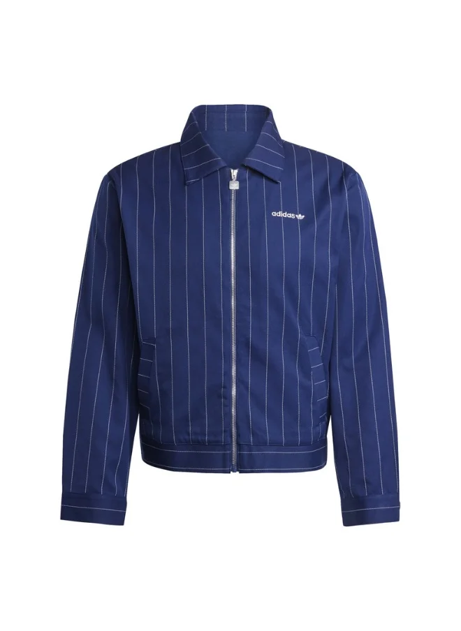 Adidas adidas PINSTRIPE H JKT Blue Originals Women JACKETS