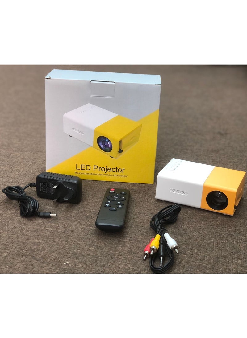 Generic - Mini Projector, YG300 Portable Pico Full Color LED LCD Video Projector for Children Present, Video TV Movie, Party Game, Outdoor Entertainment with HDMI USB AV Interfaces and Remote Control - Image 1