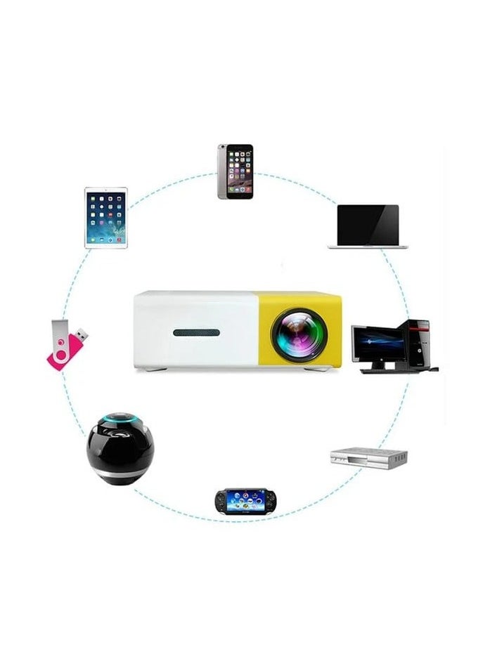 Generic - Mini Projector, YG300 Portable Pico Full Color LED LCD Video Projector for Children Present, Video TV Movie, Party Game, Outdoor Entertainment with HDMI USB AV Interfaces and Remote Control - Image 1