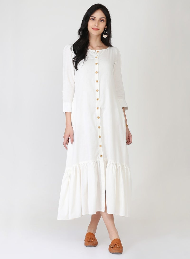 Abhishti Ruffled Button-Down Dress  - Image 1