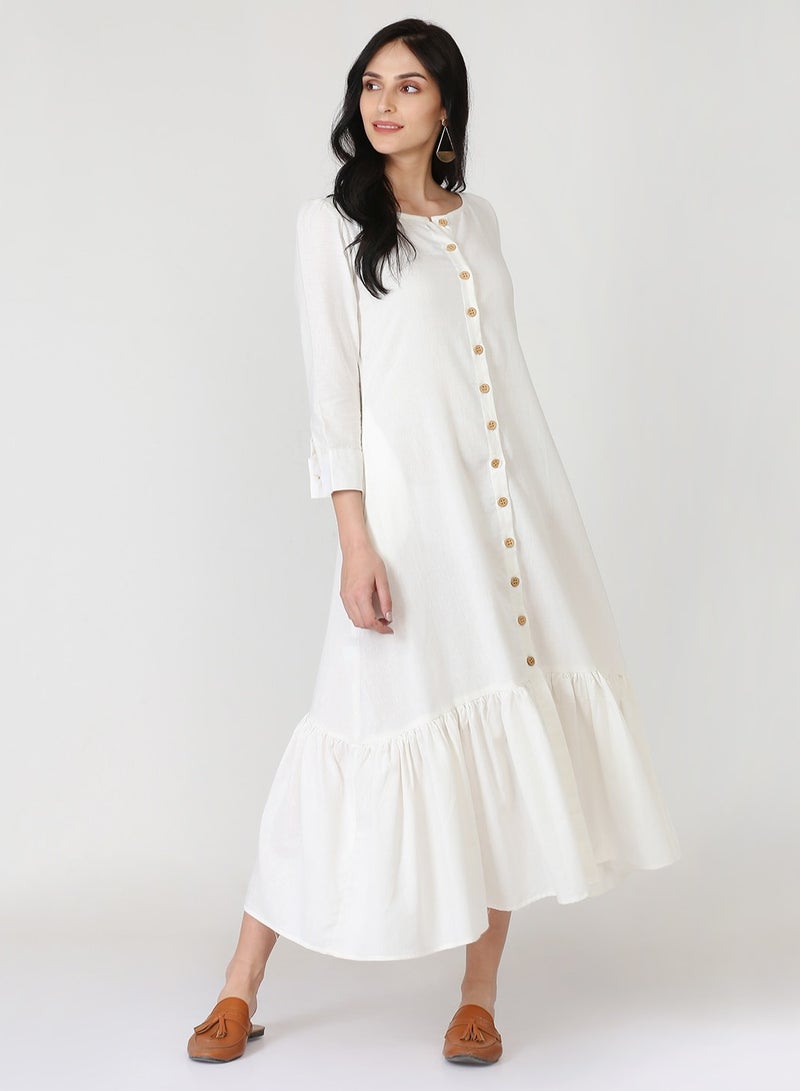 Abhishti Ruffled Button-Down Dress  - Image 4