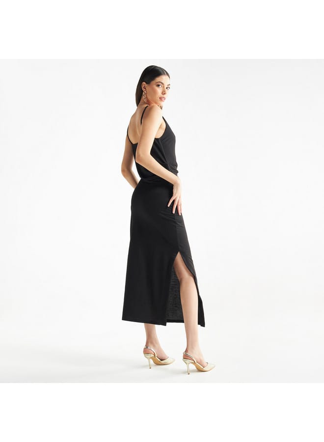 Splash FAV Slinky Cowl Neck Dress  - Image 3